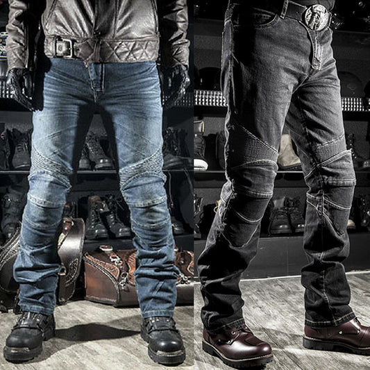 Motorcycle straight jeans