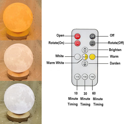Rotating Moon Lamp Intelligent Voice