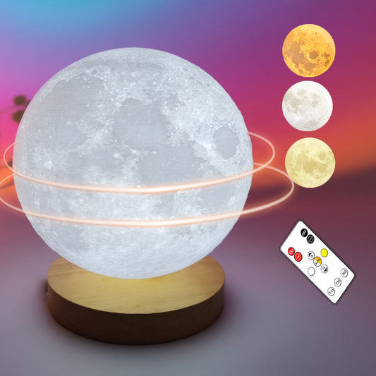 Rotating Moon Lamp Intelligent Voice