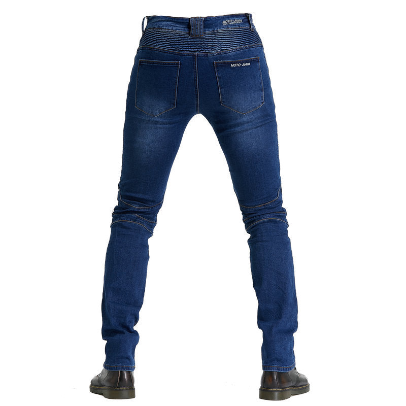 Motorcycle straight jeans