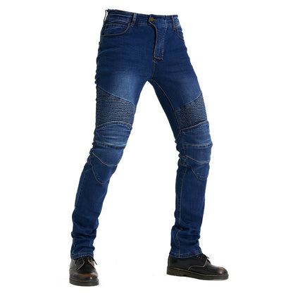 Motorcycle straight jeans