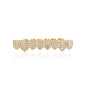 Real gold electroplated gold tooth set eight