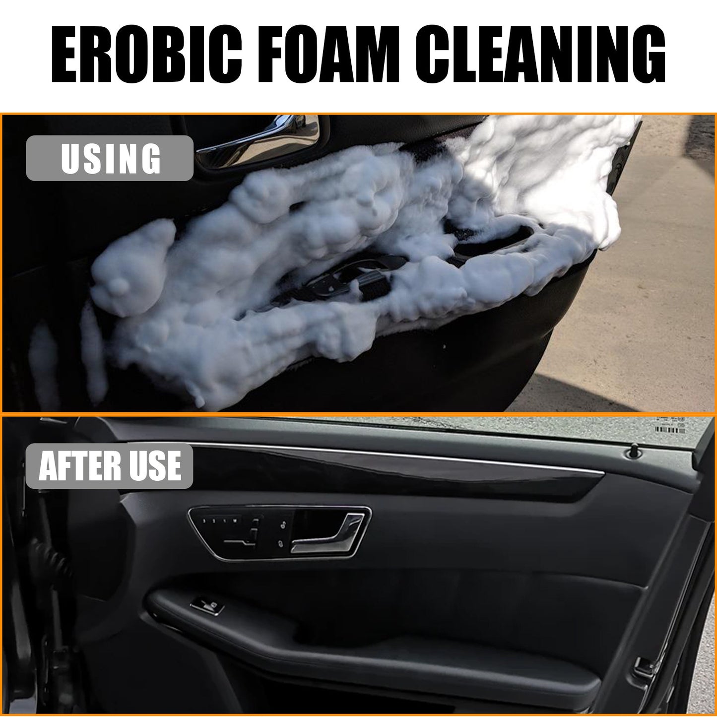 Car interior foam cleaner